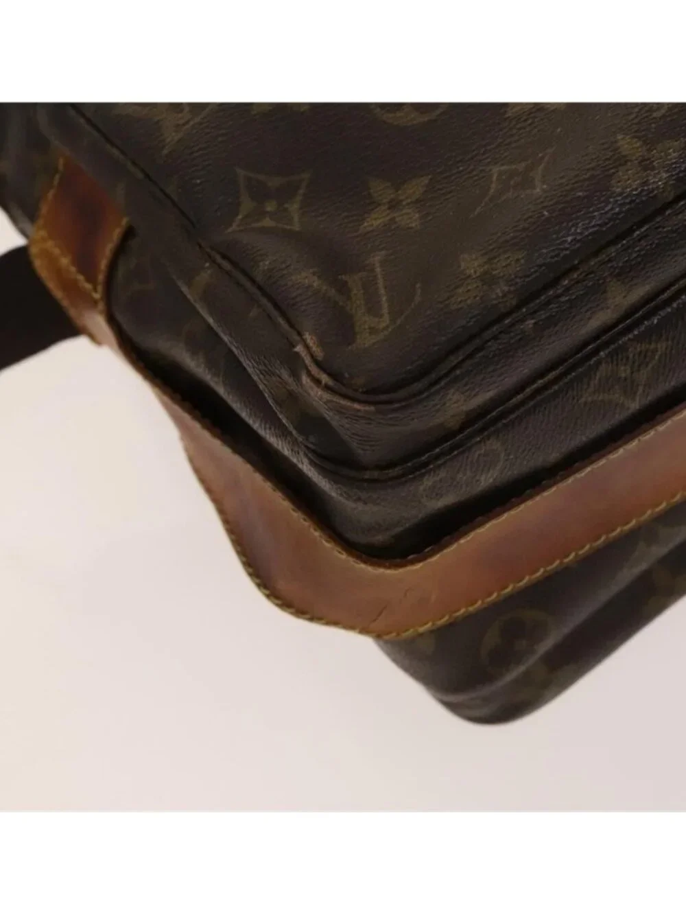 Authentic LOUIS VUITTON Monogram Naviglio Shoulder Bag SPO M50205 LV